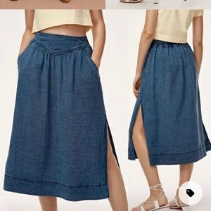 Aritzia Gabrielle midi skirt Medium